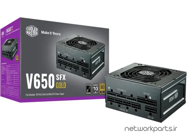 منبع تغذیه کولر مستر (Cooler Master) مدل V650-SFX-GOLD کد MPY-6501-SFHAGV-US