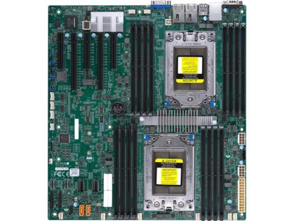مادربرد سرور سوپرمایکرو (Supermicro) مدل MBD-H11DSI-NT-O فرم فاکتور E-ATX سوکت دوگانه SP3