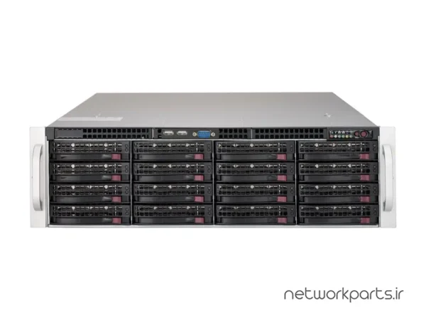 سرور رک (Rackmount) سوپرمایکرو (Supermicro) مدل SSG-6039P-E1CR16H سوکت پردازنده LGA3647 فرم فاکتور 2U