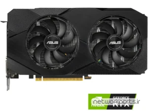 کارت گرافیکی ایسوس (ASUS) مدل DUAL-RTX2060-EVO پردازنده گرافیکی GeForce-RTX2060 حافظه 6 گیگابایت نوع GDDR6