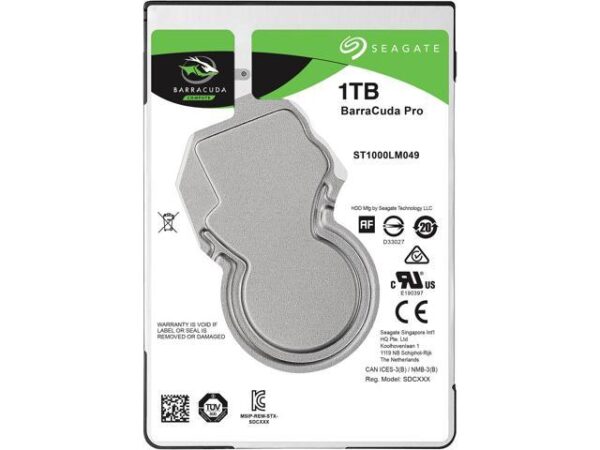 هارد دیسک درایو اینترنال سیگست (Seagate) مدل ST1000LM049 ظرفیت 1 ترابایت سرعت 7200RPM رابط SATA