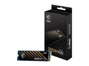 هارد درایو اس اس دی (SSD) ام اس آی (MSI) مدل M390 ظرفیت 1 ترابایت فرم فاکتور M.2-2280 رابط NVMe