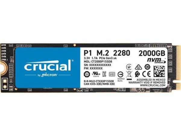 هارد درایو اس اس دی (SSD) کورسیر (Corsair) مدل CT2000P1SSD8 ظرفیت 2 ترابایت فرم فاکتور M.2-2280 رابط NVMe