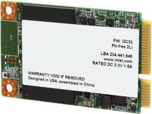 هارد درایو اس اس دی (SSD) اینتل (Intel) مدل SSDMCEAW120A401 ظرفیت 120 گیگابایت فرم فاکتور mSATA رابط SATA