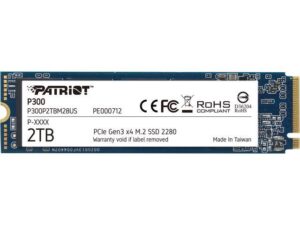 هارد درایو اس اس دی (SSD) پاتریوت (Patriot) مدل P300P2TBM28US ظرفیت 2 ترابایت فرم فاکتور M.2-2280 رابط NVMe