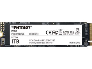 هارد درایو اس اس دی (SSD) پاتریوت (Patriot) مدل P300P1TBM28 ظرفیت 1 ترابایت فرم فاکتور M.2-2280 رابط NVMe