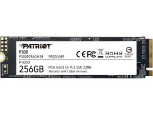 هارد درایو اس اس دی (SSD) پاتریوت (Patriot) مدل P300P256GM28 ظرفیت 256 گیگابایت فرم فاکتور M.2-2280 رابط NVMe