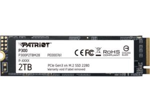 هارد درایو اس اس دی (SSD) پاتریوت (Patriot) مدل P300P2TBM28 ظرفیت 2 ترابایت فرم فاکتور M.2-2280 رابط NVMe