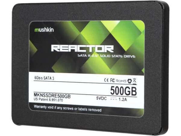 هارد درایو اس اس دی (SSD) Mushkin Enhanced مدل MKNSSDRE500GB ظرفیت 500 گیگابایت فرم فاکتور 2.5 اینچ رابط SATA
