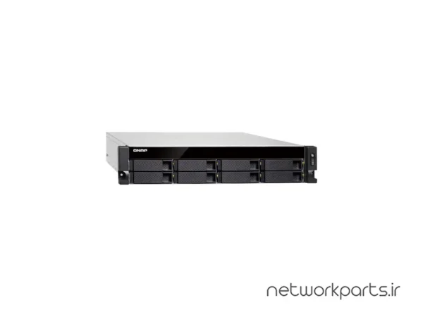 ذخیره ساز تحت شبکه (NAS) کیونپ (Qnap) مدل TVS-872XU-RP-I3-4G-US دارای 4GB حافظه رم