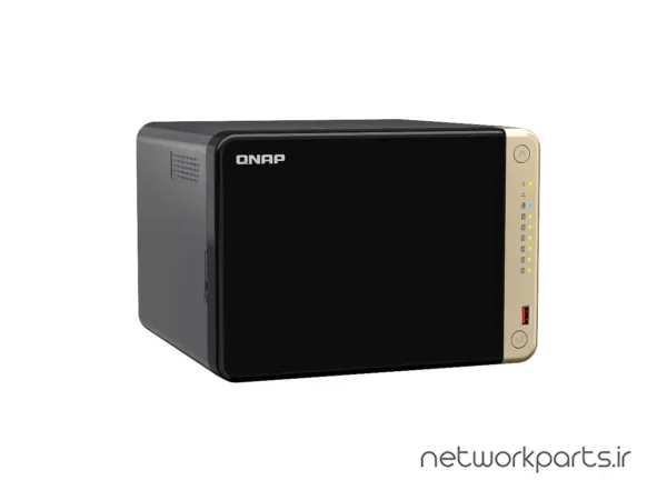 ذخیره ساز تحت شبکه (NAS) کیونپ (Qnap) مدل TS-664-4G-US بدون هارد درایو دارای 4GB حافظه رم