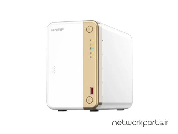 ذخیره ساز تحت شبکه (NAS) کیونپ (Qnap) مدل TS-262-4G-US بدون هارد درایو دارای 4GB حافظه رم
