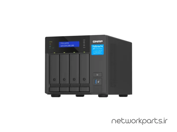 ذخیره ساز تحت شبکه (NAS) کیونپ (Qnap) مدل TVS-H674-I3-16G-US بدون هارد درایو دارای 16GB حافظه رم