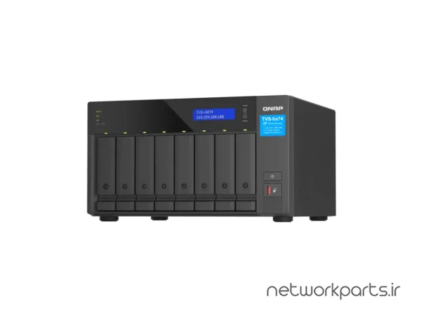 ذخیره ساز تحت شبکه (NAS) کیونپ (Qnap) مدل TVS-H874-I5-32G-US بدون هارد درایو دارای 32GB حافظه رم