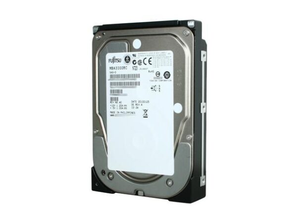 هارد دیسک درایو اینترنال فوجیتسو (Fujitsu) مدل MBA3300RC ظرفیت 300 گیگابایت سرعت 15000RPM رابط SAS
