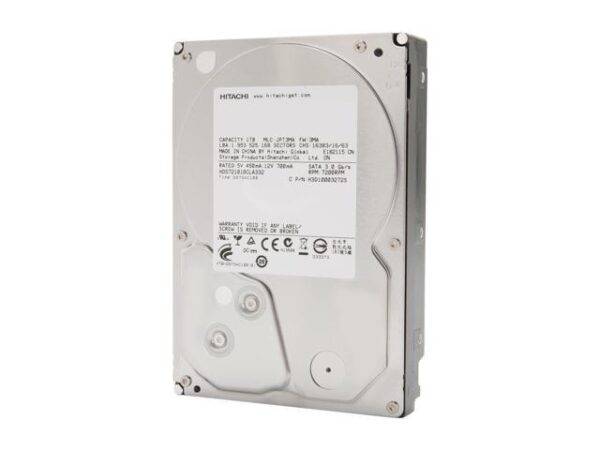 هارد دیسک درایو اینترنال اچ جی اس تی (HGST) مدل 0F10383 ظرفیت 1 ترابایت سرعت 7200RPM رابط SATA