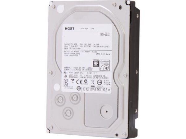 هارد دیسک درایو اینترنال اچ جی اس تی (HGST) مدل 0F19847 ظرفیت 4 ترابایت سرعت 5700RPM رابط SATA