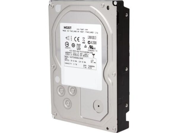 هارد دیسک درایو اینترنال اچ جی اس تی (HGST) مدل HUS724030ALS640(0B26886) ظرفیت 3 ترابایت سرعت 7200RPM رابط SAS