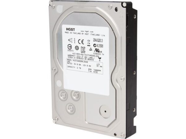 هارد دیسک درایو اینترنال اچ جی اس تی (HGST) مدل HUS724020ALS640(0B26887) ظرفیت 2 ترابایت سرعت 7200RPM رابط SAS