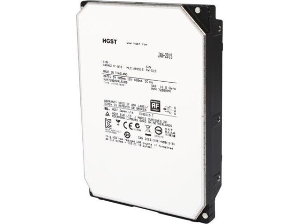 هارد دیسک درایو اینترنال اچ جی اس تی (HGST) مدل HUH728080AL5200(0F23268) ظرفیت 8 ترابایت سرعت 7200RPM رابط SAS