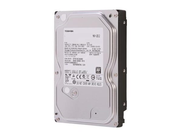 هارد دیسک درایو اینترنال توشیبا (Toshiba) مدل HDKPC05A0A02 ظرفیت 500 گیگابایت سرعت 7200RPM رابط SATA