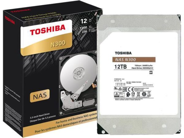 هارد دیسک درایو اینترنال توشیبا (Toshiba) مدل HDWG21CXZSTA ظرفیت 12 ترابایت سرعت 7200RPM رابط SATA