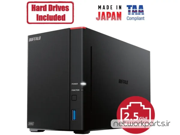 ذخیره ساز تحت شبکه (NAS) بوفالو (Buffalo) مدل LS710D0801 دارای 8TB هارد درایو و 2GB حافظه رم