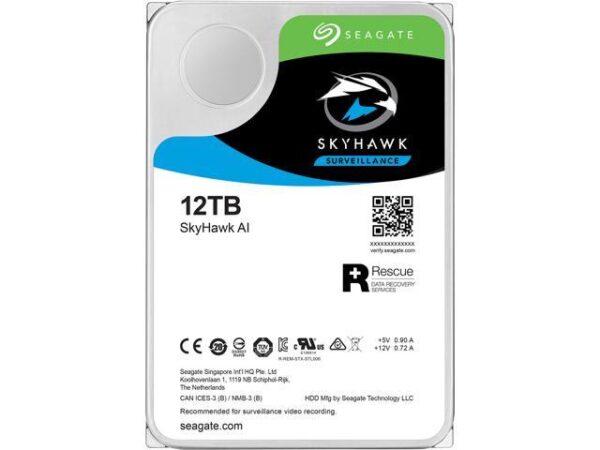 هارد دیسک درایو اینترنال سیگست (Seagate) مدل ST12000VE0008 ظرفیت 12 ترابایت سرعت 7200RPM رابط SATA