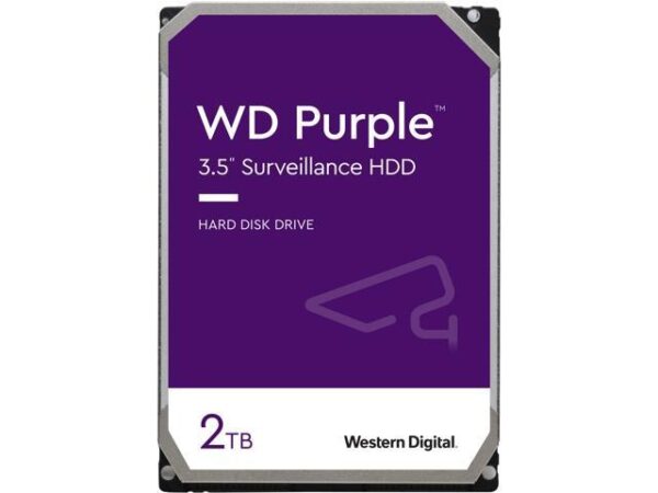 هارد دیسک درایو اینترنال وسترن دیجیتال (Western Digital) مدل WD20PURZ ظرفیت 2 ترابایت سرعت 5400RPM رابط SATA