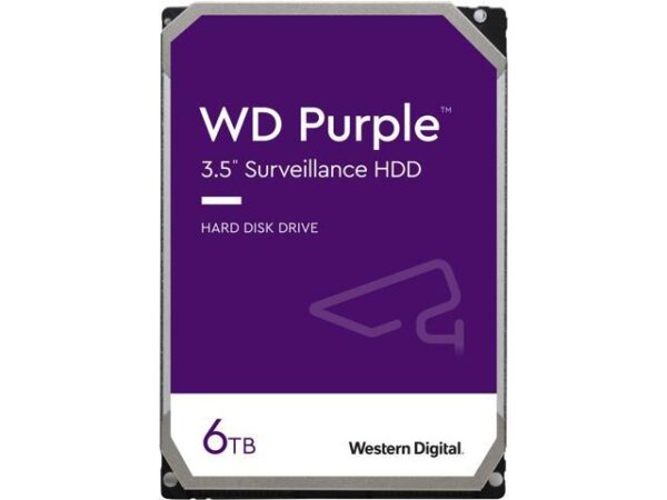 هارد دیسک درایو اینترنال وسترن دیجیتال (Western Digital) مدل WD60PURZ ظرفیت 6 ترابایت سرعت 5700RPM رابط SATA