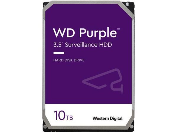 هارد دیسک درایو اینترنال وسترن دیجیتال (Western Digital) مدل WD101PURZ ظرفیت 10 ترابایت سرعت 7200RPM رابط SATA