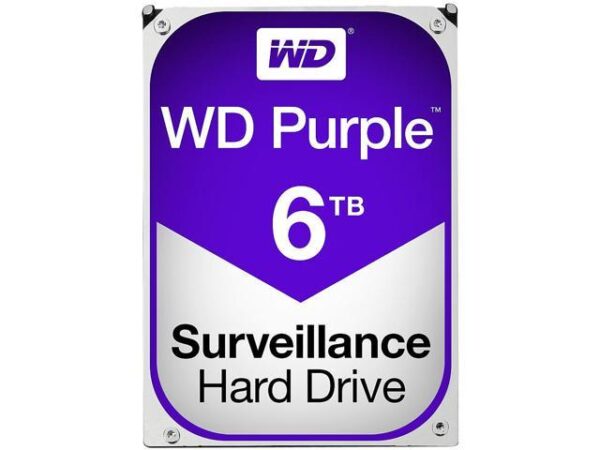 هارد دیسک درایو اینترنال وسترن دیجیتال (Western Digital) مدل WD60PURX ظرفیت 6 ترابایت سرعت 5400RPM رابط SATA