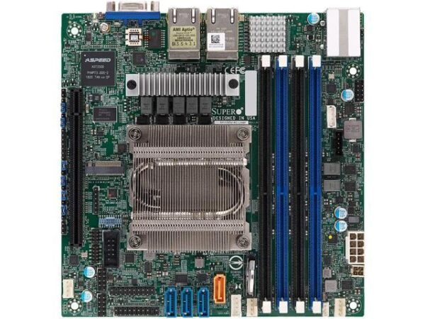مادربرد سرور سوپرمایکرو (Supermicro) مدل MBD-M11SDV-8C-LN4F فرم فاکتور MiniITX سوکت SOC