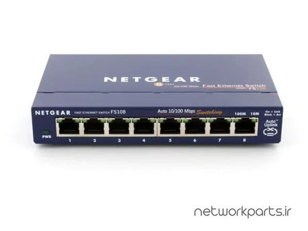 سوییچ نت گیر (Netgear) سری ProSafe مدل FS108 دارای 8 پورت
