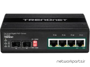سوییچ ترندنت (TRENDnet) سری Industrial مدل TI-PG62B دارای 6 پورت