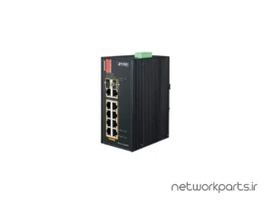 سوییچ پلنت (Planet) سری Industrial مدل IFGS-1022HPT دارای 8 پورت