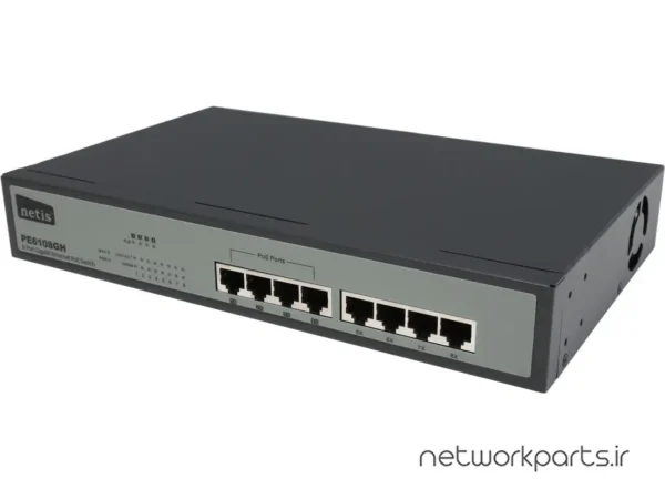 سوییچ نتیس (Netis) مدل PE6108GH دارای 8 پورت