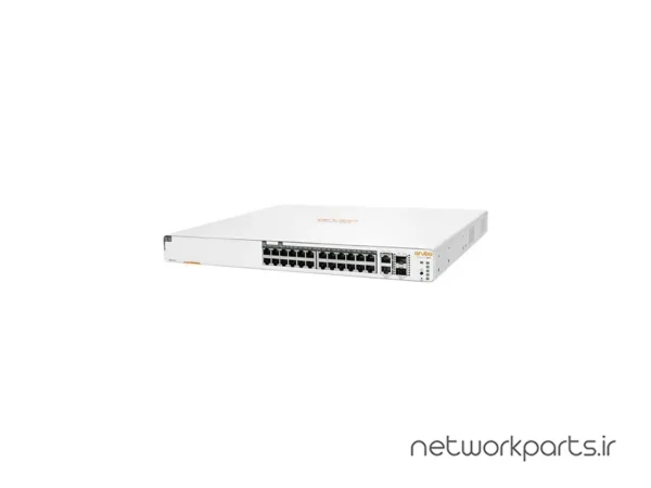 سوییچ اچ پی (HP) سری Aruba Instant On مدل 1960-24G-20P-CLASS4-4P-CLASS6-PoE-2XGT-2SFP+ کد JL807A دارای 24 پورت