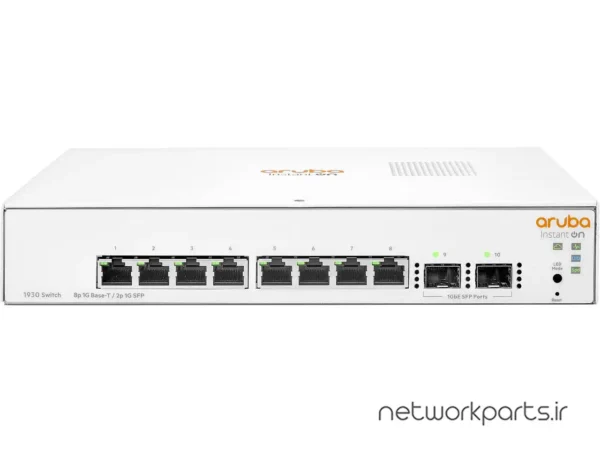 سوییچ اچ پی (HP) سری Aruba Instant On مدل 1930-8G-2SFP کد JL680A دارای 8 پورت