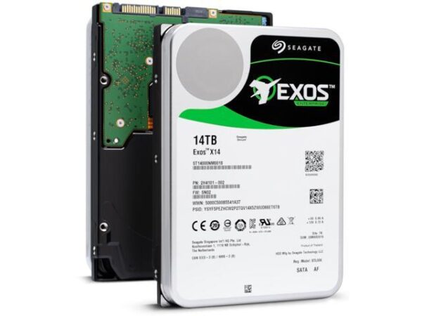 هارد دیسک درایو اینترنال سیگست (Seagate) مدل ST14000NM0018 ظرفیت 14 ترابایت سرعت 7200RPM رابط SATA
