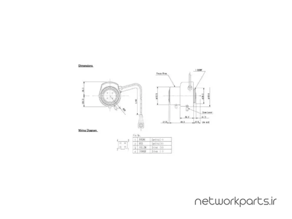 دوربین مدار بسته آنالوگ (Analog) کامپیوتر گنز (Computar Ganz) مدل TG3Z2910FCS-IR