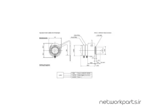 دوربین مدار بسته آنالوگ (Analog) کامپیوتر گنز (Computar Ganz) مدل TG3Z3510AFCS-IR