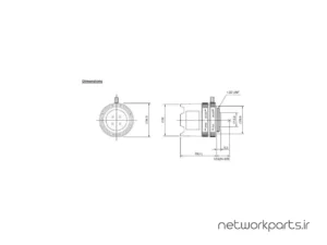 دوربین مدار بسته آنالوگ (Analog) کامپیوتر گنز (Computar Ganz) مدل T0812FICS