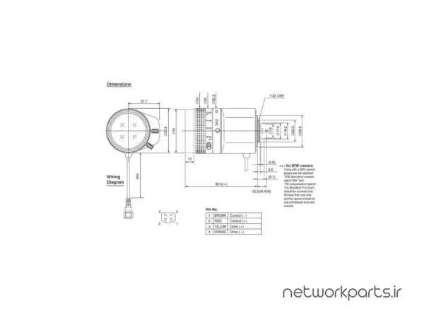دوربین مدار بسته آنالوگ (Analog) کامپیوتر گنز (Computar Ganz) مدل T6Z5710AIDC