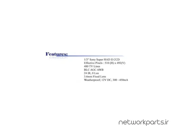 دوربین مدار بسته آنالوگ (Analog) بلو سی سی تی وی (BlueCCTV) مدل BL-IR9524-W-36 با وضوح 480 TV Line