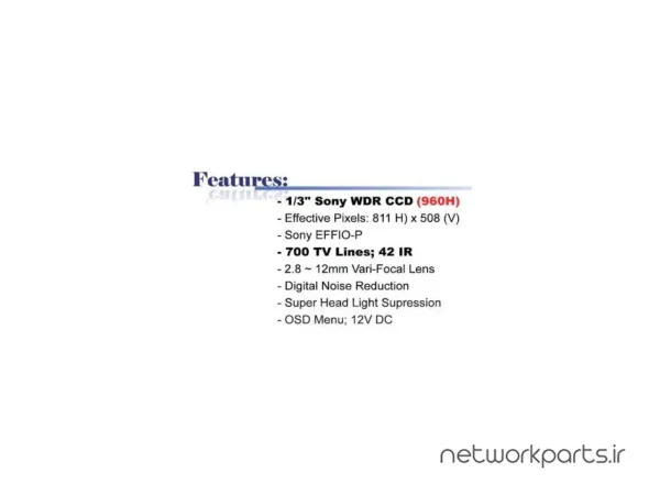 دوربین مدار بسته آنالوگ (Analog) بلو سی سی تی وی (BlueCCTV) مدل BL-IR9942VF-H-W-2812
