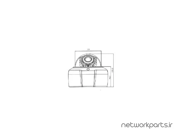 دوربین مدار بسته تحت شبکه (IP) بلو سی سی تی وی (BlueCCTV) مدل LT-IP3823 2MP با وضوح 1080P