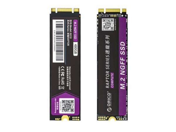 هارد درایو اس اس دی (SSD) Orico مدل ORICO-N310-120GB-EP ظرفیت 480 گیگابایت فرم فاکتور M.2-2280