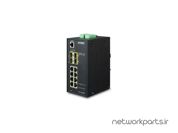 سوییچ پلنت (Planet) سری Industrial مدل IGS-12040MT دارای 12 پورت