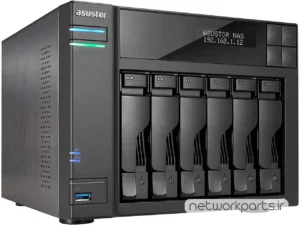 ذخیره ساز تحت شبکه (NAS) اسستور (Asustor) مدل AS6706T بدون هارد درایو دارای 8GB حافظه رم
